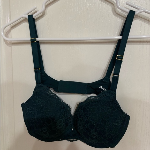 Elegant Lace Underwire Bra in Dark Green - Picture 1 of 3